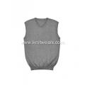 Men's Knitted Essential V-neck Cotton Cashmere Vest